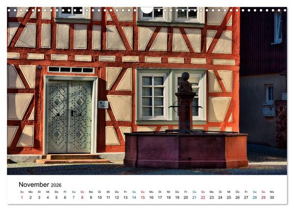Produktbild: Michelstadt - Fachwerkromantik im Odenwald (Wandkalender 2026 DIN A3 quer), CALVENDO Monatskalender