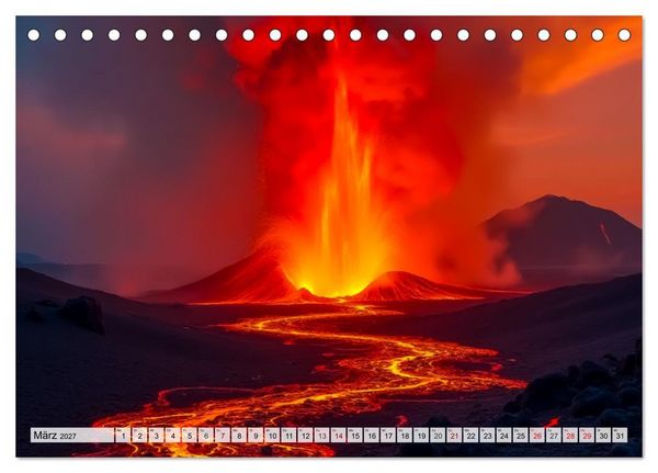 Produktbild: Naturgewalten - Ungez&auml;hmt und Unaufhaltsam (Tischkalender 2027 DIN A5 quer), CALVENDO Monatskalender