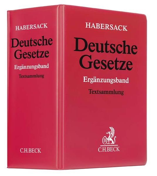 Produktbild: Deutsche Gesetze Erg&auml;nzungsband apart