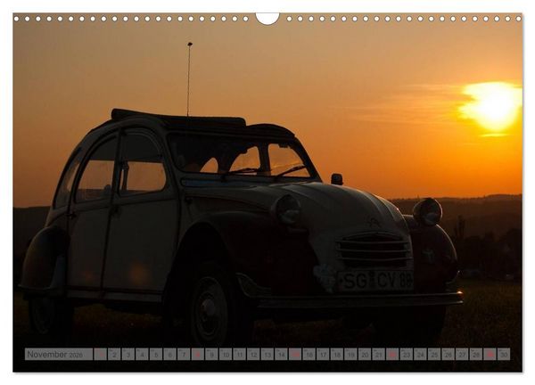 Produktbild: Kultauto Ente Citro&euml;n 2CV (Wandkalender 2026 DIN A3 quer), CALVENDO Monatskalender
