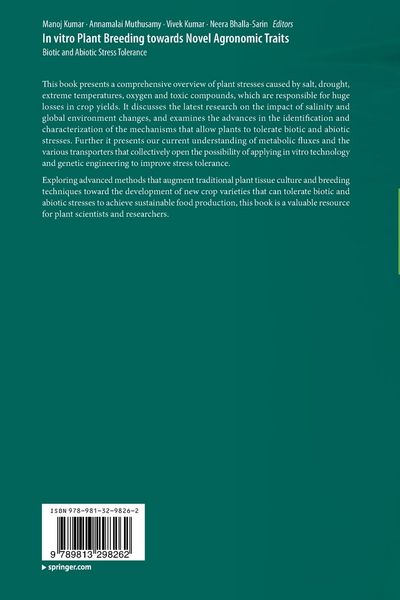 Produktbild: In vitro Plant Breeding towards Novel Agronomic Traits