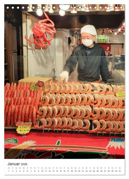 Produktbild: Japanisches Streetfood (Wandkalender 2026 DIN A4 hoch), CALVENDO Monatskalender