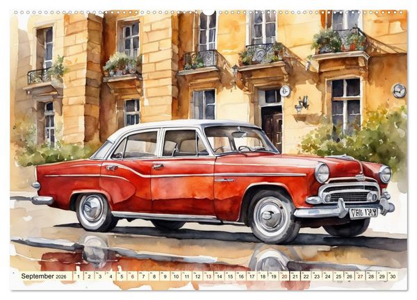 Produktbild: Oldtimer - Kultmodelle aus den 1960er Jahren (Wandkalender 2026 DIN A2 quer), CALVENDO Monatskalender