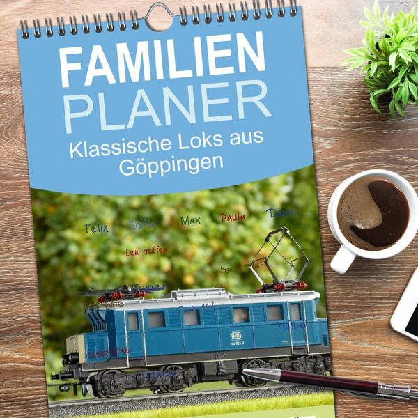 Produktbild: Familienplaner 2026 - Klassische Loks aus G&ouml;ppingen mit 5 Spalten (Wandkalender, 21 x 45 cm) CALVENDO