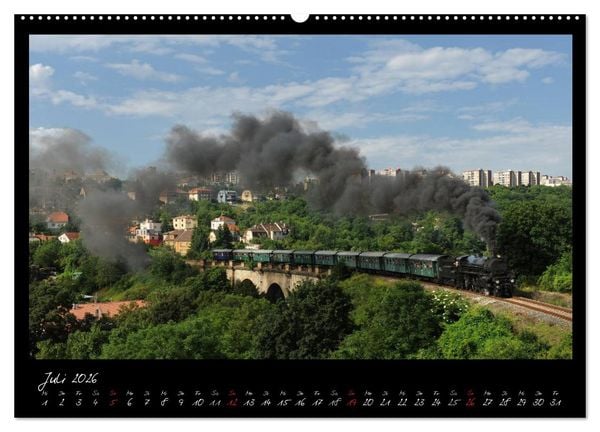 Produktbild: Faszination Dampflokomotive (hochwertiger Premium Wandkalender 2026 DIN A2 quer), Kunstdruck in Hochglanz