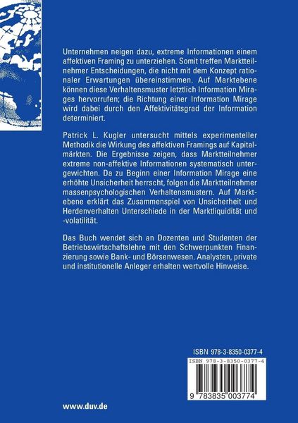 Produktbild: Information Mirages an experimentellen Wertpapierm&auml;rkten