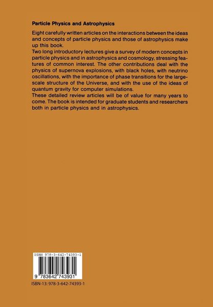 Produktbild: Particle Physics and Astrophysics. Current Viewpoints