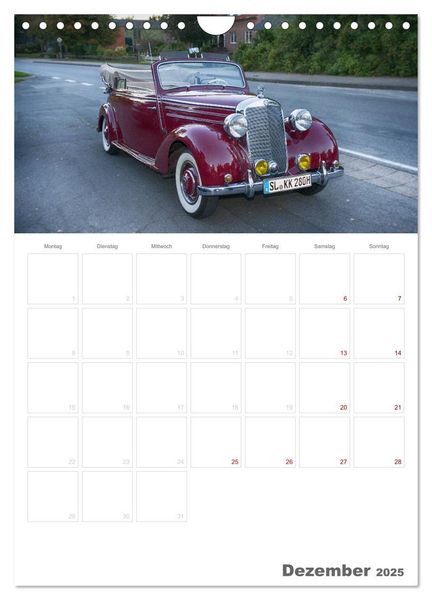 Produktbild: Mercedes Benz 170 SCB (Wandkalender 2025 DIN A4 hoch), CALVENDO Monatskalender