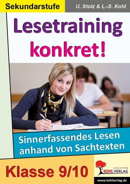 Produktbild: Lesetraining konkret! / Klasse 9-10
