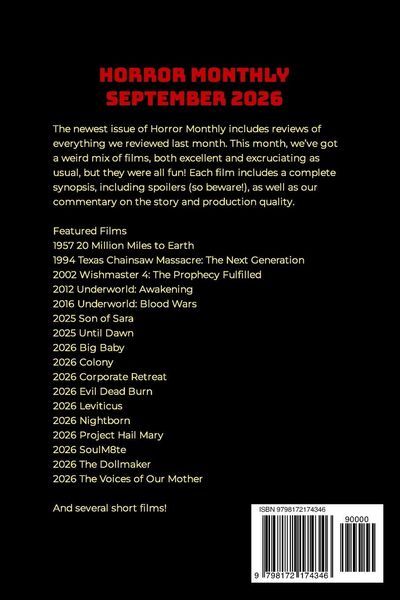 Produktbild: Horror Monthly #60 September 2026