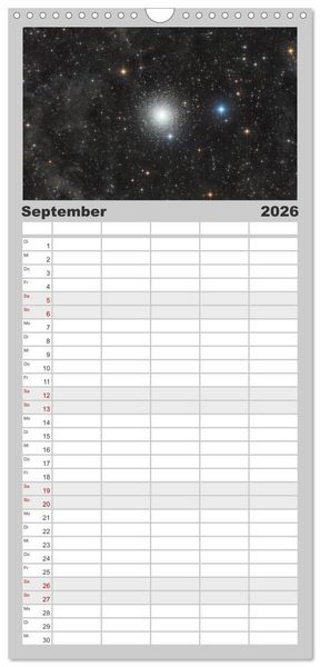 Produktbild: Familienplaner 2026 - Distant Luminosity: Eine fotografische Reise durch das Universum mit 5 Spalten (Wandkalender, 21 x 45 cm) CALVENDO