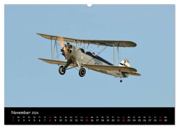 Produktbild: Doppeldecker - Veteranen der L&uuml;fte (Wandkalender 2026 DIN A2 quer), CALVENDO Monatskalender