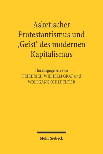 Produktbild: Asketischer Protestantismus und der 'Geist' des modernen Kapitalismus