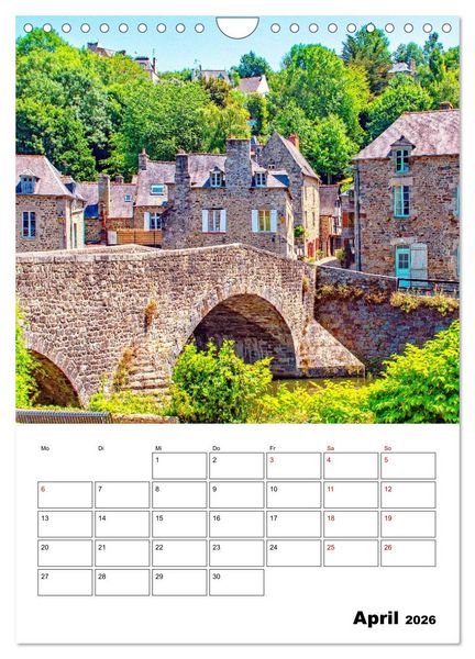 Produktbild: Malerische Bretagne - Reiseplaner (Wandkalender 2026 DIN A4 hoch), CALVENDO Monatskalender