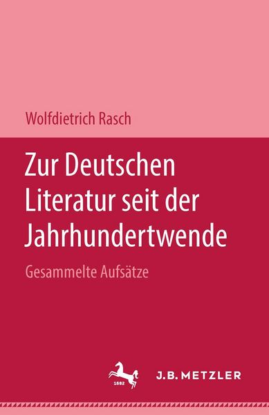 Produktbild: Zur deutschen Literatur seit der Jahrhundertwende