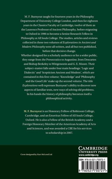 Produktbild: Explorations in Ancient and Modern Philosophy