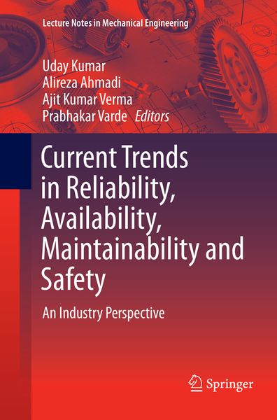 Produktbild: Current Trends in Reliability, Availability, Maintainability and Safety