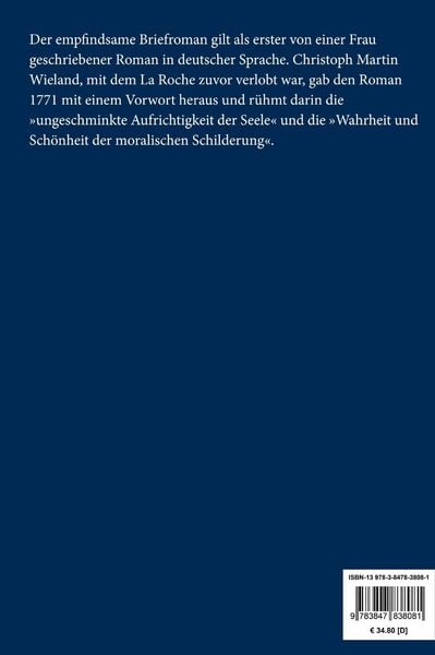 Produktbild: Geschichte des Fr&auml;uleins von Sternheim (Gro&szlig;druck)
