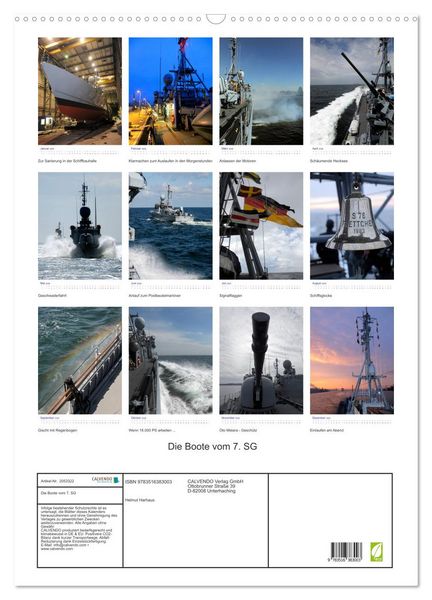 Produktbild: Die Boote vom 7. SG (Wandkalender 2026 DIN A2 hoch), CALVENDO Monatskalender