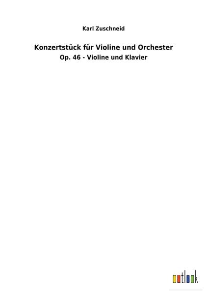 Produktbild: Konzertst&uuml;ck f&uuml;r Violine und Orchester