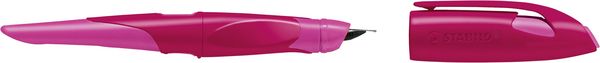 Produktbild: STABILO Ergonomischer Schulf&uuml;ller f&uuml;r Linksh&auml;nder mit Standard-Feder M -   EASYbirdy in beere/pink - Einzelstift - inklusive Patrone
