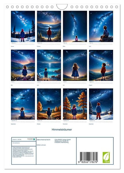 Produktbild: Himmelstr&auml;umer (Wandkalender 2026 DIN A4 hoch), CALVENDO Monatskalender