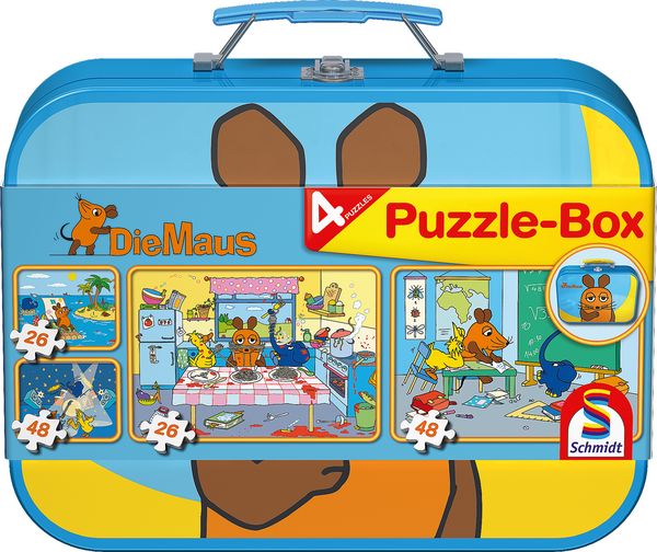 Produktbild: Puzzle Box Schmidt Spiele Die Maus 2x26, 2x48 Teile