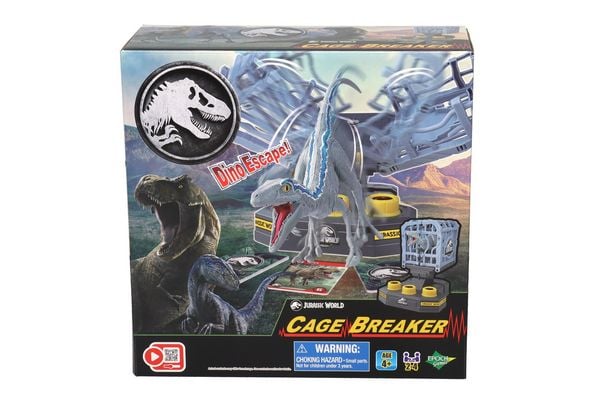 Produktbild: EPOCH Games 7523 - Jurassic World Cage Breaker, Dino-Escape, Action-Geschicklichkeitsspiel
