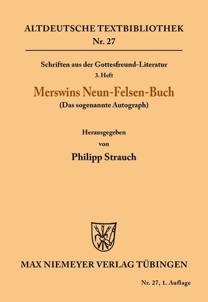 Schriften aus der Gottesfreund-Literatur, Taschenbuch von Rulman Merswin, De Gruyter, 9783110482744