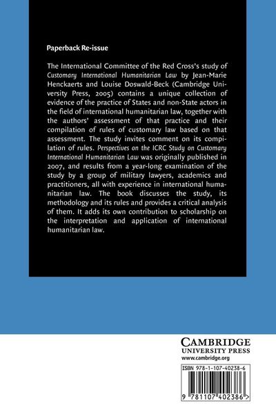 Produktbild: Perspectives on the Icrc Study on Customary International Humanitarian Law