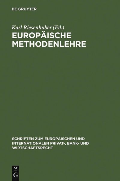Produktbild: Europ&auml;ische Methodenlehre