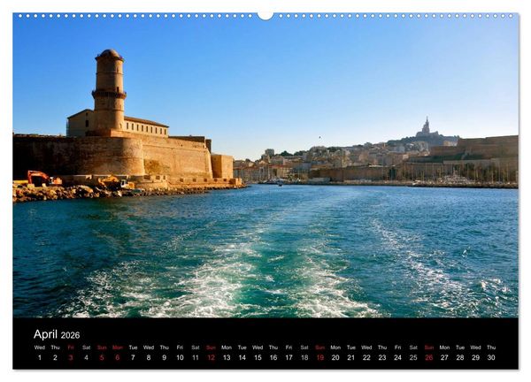 Produktbild: Marseille in my Heart (High Quality Premium Wall Calendar 2026 DIN A2 landscape),CALVENDO 12 Month Wall Calendar
