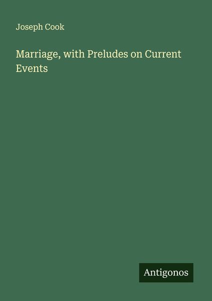 Produktbild: Marriage, with Preludes on Current Events