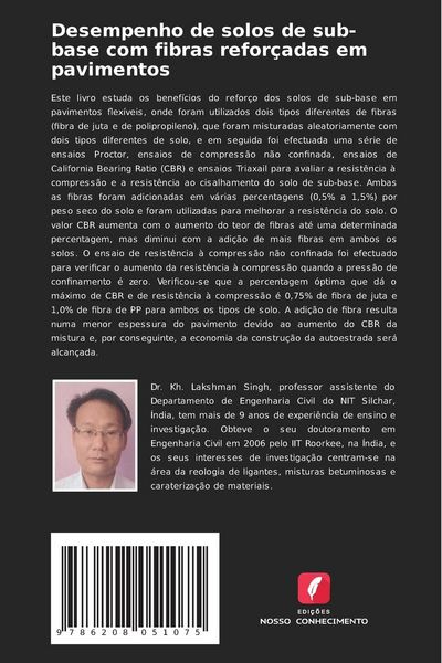 Produktbild: Desempenho de solos de sub-base com fibras refor&ccedil;adas em pavimentos