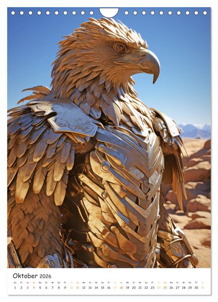 Produktbild: Tierische Gladiatoren (Wandkalender 2026 DIN A4 hoch), CALVENDO Monatskalender