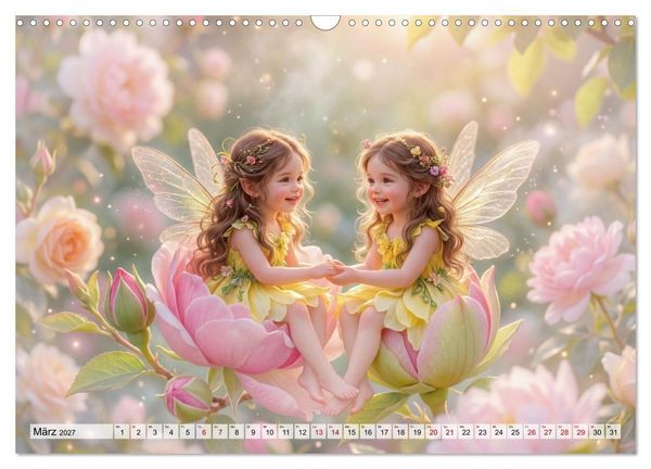 Produktbild: Im Zaubergarten der Feenkinder (Wandkalender 2027 DIN A3 quer), CALVENDO Monatskalender