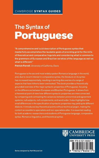 Produktbild: The Syntax of Portuguese