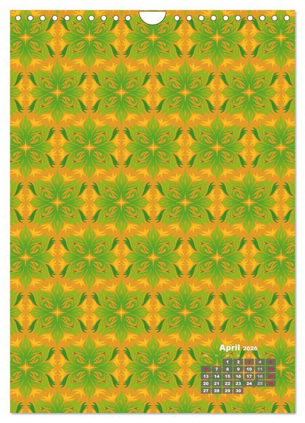 Produktbild: Tapetendesigns &ndash; Strukturen, Muster und Bastelvorlagen (Wandkalender 2026 DIN A4 hoch), CALVENDO Monatskalender