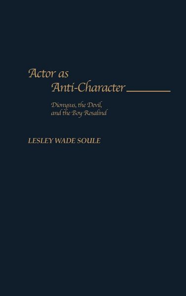 Produktbild: Actor as Anti-Character