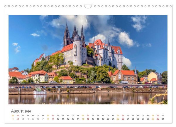 Produktbild: Sachsen - Land zwischen Elbe und Erzgebirge (Wandkalender 2026 DIN A3 quer), CALVENDO Monatskalender