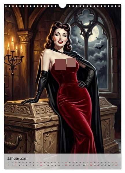 Produktbild: Monster-Girls (Wandkalender 2027 DIN A3 hoch), CALVENDO Monatskalender