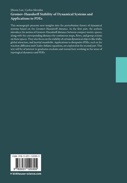 Produktbild: Gromov-Hausdorff Stability of Dynamical Systems and Applications to PDEs