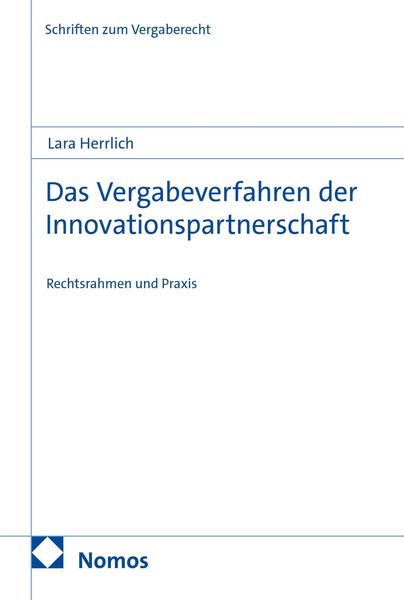 Produktbild: Das Vergabeverfahren der Innovationspartnerschaft