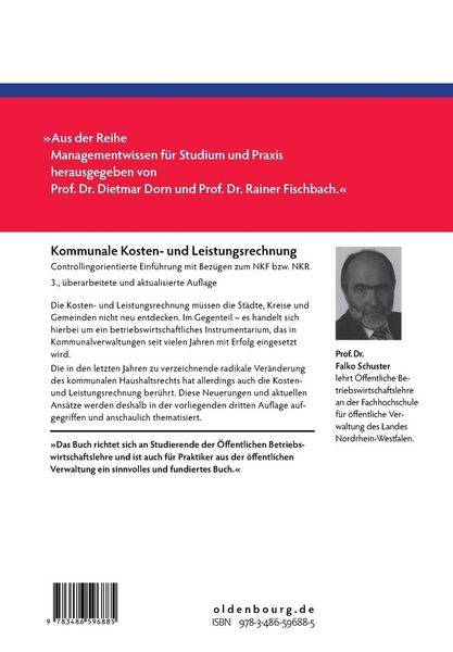 Produktbild: Kommunale Kosten- und Leistungsrechnung