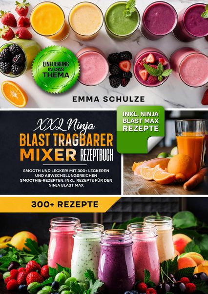 Produktbild: XXL Ninja Blast tragbarer Mixer Rezeptbuch