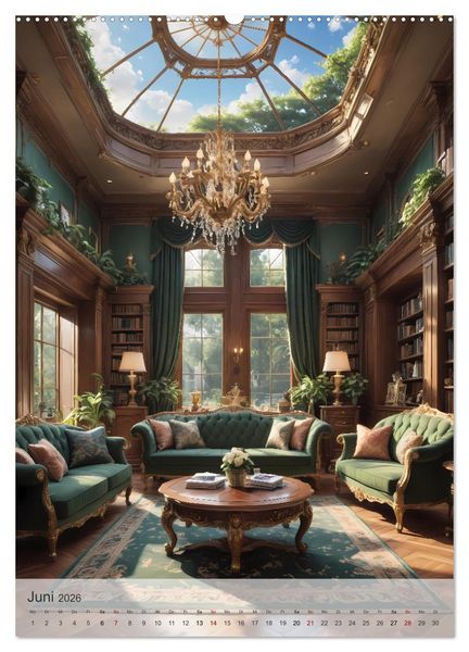 Produktbild: Wohn(t)r&auml;ume - Wohnzimmer Impressionen (hochwertiger Premium Wandkalender 2026 DIN A2 hoch), Kunstdruck in Hochglanz