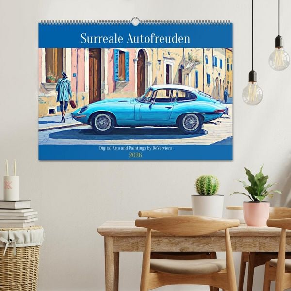 Produktbild: Surreale Autofreuden (Wandkalender 2026 DIN A2 quer), CALVENDO Monatskalender