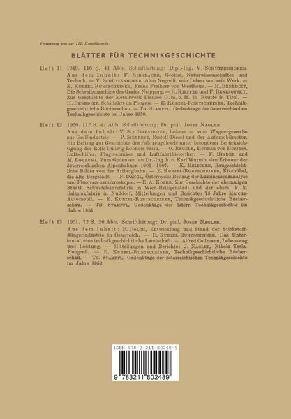 Produktbild: Bl&auml;tter f&uuml;r Technikgeschichte
