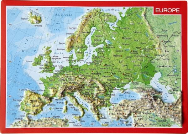 Produktbild: Reliefpostkarte Europa