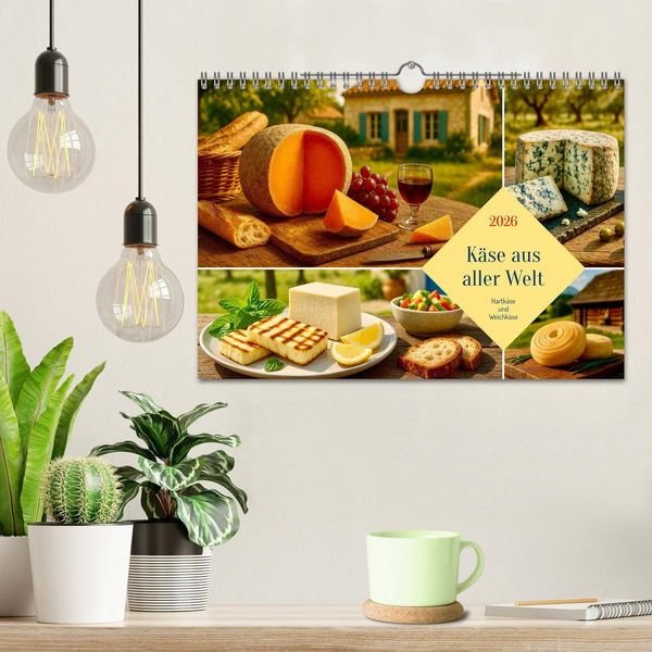 Produktbild: K&auml;se aus aller Welt (Wandkalender 2026 DIN A4 quer), CALVENDO Monatskalender